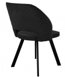 Стул DikLine 274 поворотный К21 черный, ножки черные