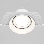 Встраиваемый светильник под гипсокартон Dot GU10 1x50Вт Maytoni Technical DL042-01-RD-W (220V, круглые)