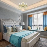 Подвесная люстра Arte Milano AM349920 349920/8 CG (220V, подвески, на цепи, подсвечник, свеча)