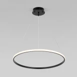 Умный подвесной светильник Eurosvet Collars 90264/1 черный (регулировка яркости, LED, 220V, пульт управления, на тросе, кольцо)