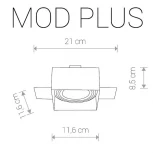 Встраиваемый точечный светильник под гипсокартон Nowodvorski Mod Plus 9404 (220V)