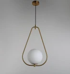 Подвесной светильник Lumina Deco Panari LDP 6832-200 WT+MD (220V, на проводе, шар)