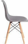 Стул CINDY (EAMES) (mod. 1801) / 1 шт. в упаковке (Дерево бук,Металл,Пластик /Светло-серый)