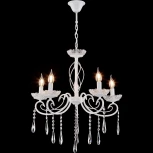 Подвесная люстра Reluce 04207-0.4-05 WH (220V, подвески, на цепи, подсвечник, свеча)