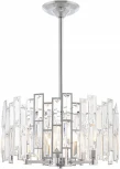 Подвесная люстра хрустальная на штанге Arte Milano Sorrento-3209 373209/5/350/390 CR (220V)