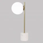 Интерьерная настольная лампа с выключателем Eurosvet Marbella 01157/1 латунь (220V, шар)