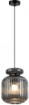 Подвесной светильник Odeon Light Jugi 5042/1B PENDANT черный/дымчатый/металл/стекло/эко.кожа E27 1*60W (220V, на проводе)