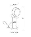 Грунтовый светильник светодиодный Oasis Light HAMBURG W1093 Gr (220V, IP65)