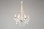 Подвесная люстра Koletta APL.755.03.06 (220V, хрусталь, подвески, на цепи, свеча)