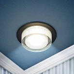 Встраиваемый точечный светильник ЭРА DK107 BK (12V, круглые)