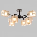 Потолочная люстра на штанге Imex MD.4212-8-S-BK+AB