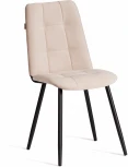 Стул обеденный Asti Tetchair (Велюр/Молочный,Черный) арт.21840