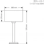 Настольная лампа Kutek Bolt BOL-LG-1(N) (220V, выключатель)