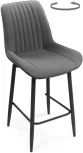Полубарный стул Notta Седа К крутящийся темно-серый / черный 520601