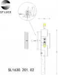 Настенный светильник ST Luce Cesena SL1630.201.02 (220V)