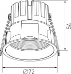 Встраиваемый светильник светодиодный DesignLed DL-RE DL-RE1202-BL-NW (220V, круглые, IP44)