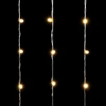 Гирлянда Занавес с Колпачком 1 x 6 м Тепло-Белый 220В, 600 LED, Провод Прозрачный ПВХ, IP65