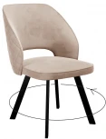 Стул DikLine 274 поворотный Z128 бежевый, ножки черные