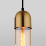 Подвесной светильник Eurosvet Airon 50180/1 янтарный (220V, на проводе, круглые)