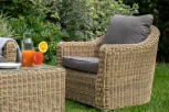 Кресло из искусственного ротанга, цвет соломенный 4SIS Кон Панна YH-C1808W
