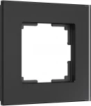 Рамка на 1 пост (черный, стекло soft-touch) Werkel W0013108 (a064572)