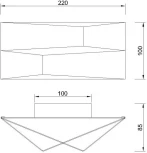 Настенный светильник Mantra Fuji 8156 (LED, 220V)