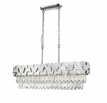 Подвесная люстра каскадная Simple Story 1032 1032-7PL (220V, хрусталь, подвески, на цепи)