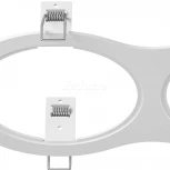 Рамка для двух встраиваемых светильников Lightstar Intero, овал, белый
