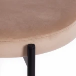 Стул REVO (mod. 7033) ткань/металл, 47х54х82 см, высота до сиденья 47 бежевый barkhat 5/черный Tetchair 15473