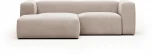 Диван La Forma (ex Julia Grup) Blok (Бежевый/ Сосна,Акрил,Дерево,ДСП,Пена)