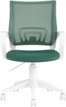 Кресло офисное TopChairs ST-BASIC-W зеленый крестовина пластик белый УТ000035495