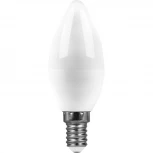 Лампочка светодиодная E14 11W 220V свеча белая 4000K Feron 55133