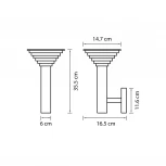 Настенный светильник уличный Lightstar Piatto 379637 (LED, 220V, IP55)