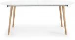 Стол обеденный La Forma (ex Julia Grup) Oqui (Белый/ Дерево,Бук,МДФ,Обработанная древесина)