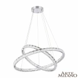 Подвесной светильник Arte Milano Venezia 311311/D800-D600 NI (регулировка яркости, LED, 220V, хрусталь, пульт управления, на тросе)