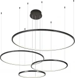 Подвесной светильник Newport 15000 15104/S black glossy (LED, 220V, на тросе, кольцо)