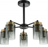 Потолочная люстра на штанге Escada Dinasty 2118/5P E14*40W Black/Brass (220V)