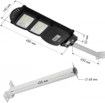 Уличный консольный светильник светодиодный на солнечных батареях с пультом и датчиком движения ЭРА ERAKSS40-02 (IP65)