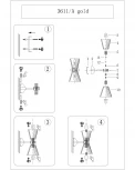 Бра Newport 3610 3611/A gold