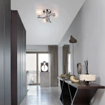 Потолочная люстра Eurosvet 3353 3353/3 хром/белый