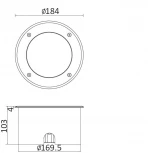 Уличный встраиваемый светильник Oasis Light Встраиваемые светильники c LED W7037A-4K