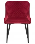 Стул обеденный RICHARD (черные матовые ножки, бордовый велюр (V108-85))