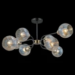 Потолочная люстра на штанге ILLUMICO IL0398-8CSQ-79 BK AB