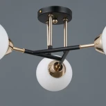 Потолочная люстра на штанге ILLUMICO IL0689-3CSQ-24 BK FGD LIBRA (220V)