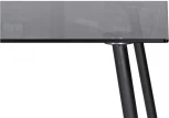 Стеклянный стол Woodville Smoke 120х80х75 clear gray / black 15551