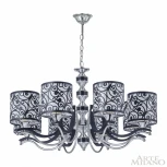 Подвесная люстра Arte Milano Florentia-4957 304957/8 Bk/Ni (220V, на цепи)