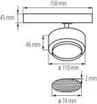 Трековый светильник трехфазный светодиодный Kanlux BTL 35656 (220V)