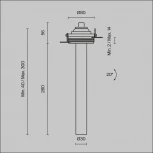 Встраиваемый светильник Maytoni Focus T C140TRS-L300-7W3K-B (LED, 220V, круглые)