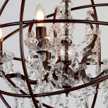 Подвесная люстра Favourite Orbit 1834-5P (220V, на цепи, подсвечник, свеча, шар)