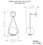 Бра Aployt Klodi APL.623.01.01 (220V, шар)